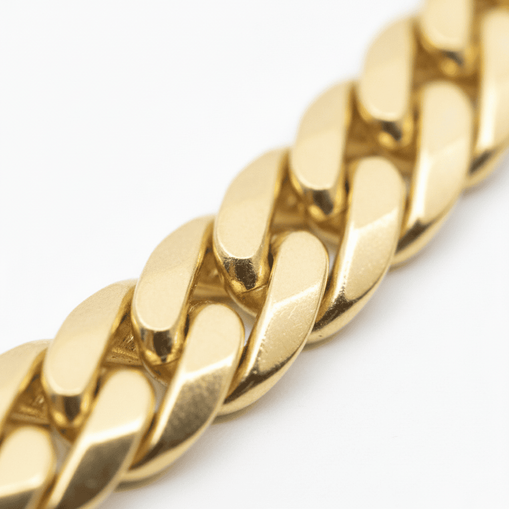 Premium 18K Gold Cuban Link Chain - Image 3